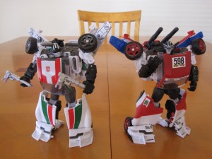 Wheeljack and Marlboor - Robot modes