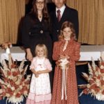 Douglass, Diane, Kathleen and Jessica at Bret Cole's wedding to Patricia. (9/20/1978)