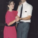 Jessica dances with her daddy. (9/1989)