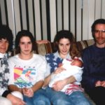 Ashley is surrounded by her mother Kathleen, grandparents Diane Kane and Doug Cole, and Aunt Jessica. (1/30/1993)