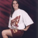 Jessica shows off her Sun Devil pride in this ASU Freshman portrait. (11/17/1995)