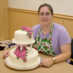 Jessica shows off some of her cake decorating skills. (7/5/2005)