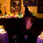 Jessica spooks the children on Halloween. (10/31/2007)