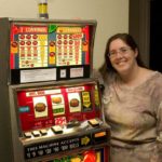 Jessica hits the jackpot on her own slot machine. (2/2008)