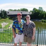 Jessica poses with her father Doug in Frankenmuth, MI. (7/9/2008)