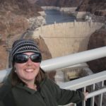 Jessica poses on the bridge of the new Hoover Dam bypass. (12/6/2010)