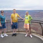 Jessica, Cole, and Rachel pose at the end of the Grand Canyon. (6/16/2011)