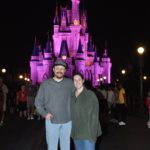 Andrew and Jessica pose in front of Cinderella's castle at the Magic Kingdom, Walt Disney World. (2/4/2012)