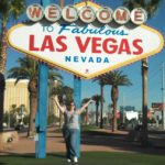 Jessica poses in front of the Las Vegas sign. (11/3/2012)