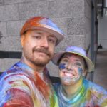 Andrew and Jessica got messy and wet during the Color Run 2013 in Tempe, AZ. (1/26/2013)