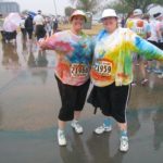 Jessica and her sister Amy got messy and wet during the Color Run 2013 in Tempe, AZ. (1/26/2013)