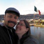 Jessica and Andrew take a photo from the bow of their cruise to Mexico. (2/5/2014)