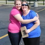 Ashley Schaar and Jessica Green pose outside the Castle Museum of Saginaw County History. (8/10/2014)