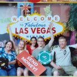 Jessica and the Schaars pose for a funny photo in Las Vegas, NV. (5/31/2015)