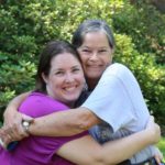 Jessica and her mother Diane embrace for a photo at Dow Gardens. (7/24/2015)