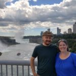 Andrew and Jessica pose on the bridge near Niagara Falls. (8/22/2016)