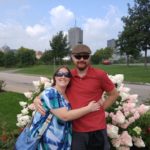 Jessica and Andrew pose in a park in Quebec. (8/26/2016)