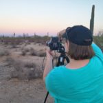 Jessica taking photos of supermoon in San Tan Mountain Regional park. (11/13/2016)