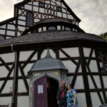 Jessica poses outside the Church of Peace in Poland. (8/17/2017)